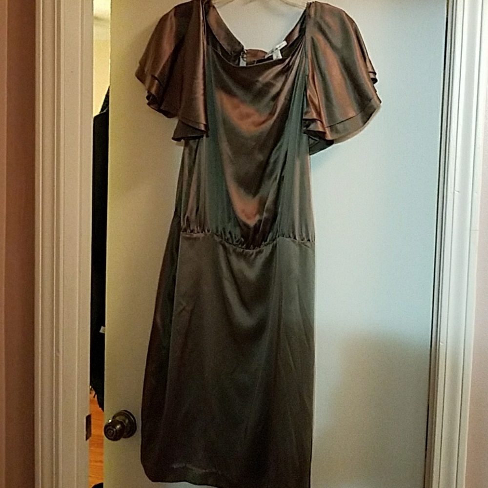 Banana Republic tan work dress